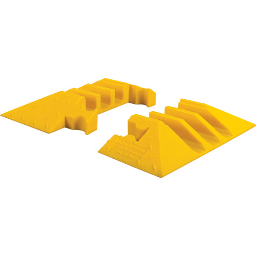 KI187-Yellow Jacket® 3-Channel Heavy Duty Cable Protector - End Caps