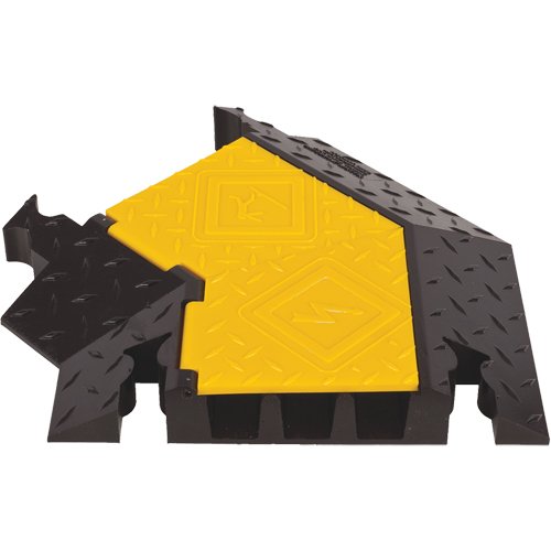 KI188-Yellow Jacket® 3-Channel Heavy Duty Cable Protector - Left Turn