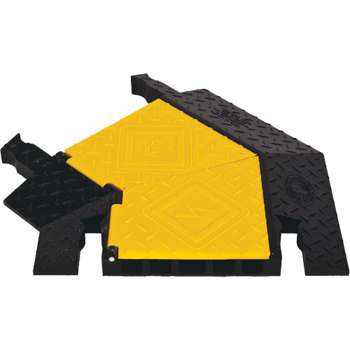 KI210-Yellow Jacket® 5-Channel Heavy Duty Cable Protector - Left Turn