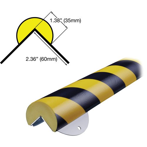 KI355 - WPK-A+ Profile 1M Corner Protection Bumper Guard Wall Protection Kit