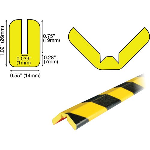 KI376 - W Profile 5M Edge Protection Bumper Guard
