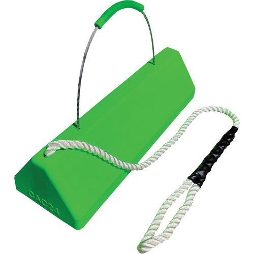 KI422 - Checkers Safety™ SafeRay™  Aircraft Wheel Chock with Loop Rope Cable Handle