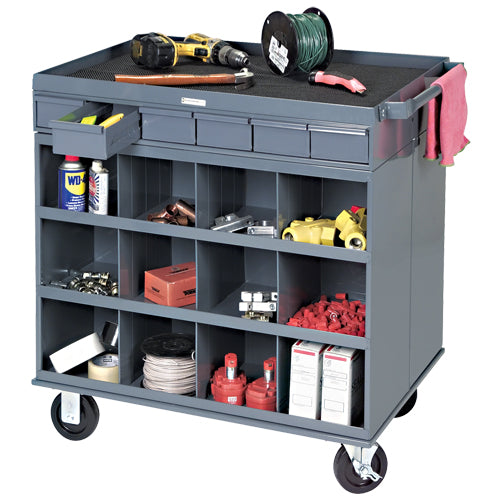 MO070-Heavy-Duty Two-Sided Mobile Work Station
