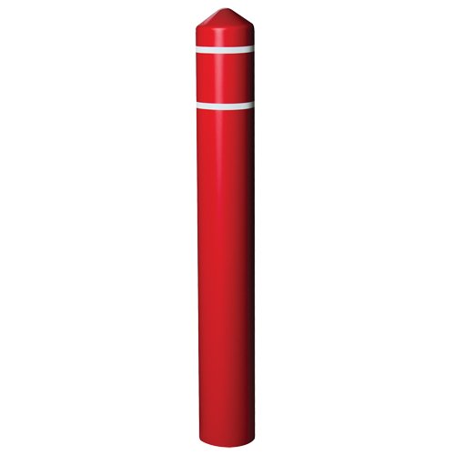 MO757-Smooth Bollard Cover With Reflective Stripes