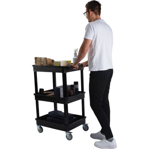 MQ184 - Utility Cart with Deep Lip Shelf