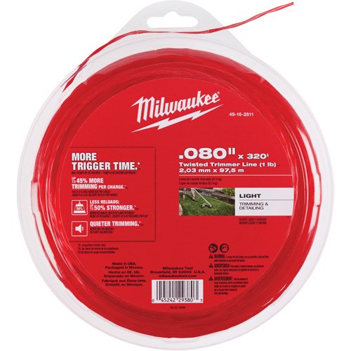 NAA455 - 0.080" x 320’ (1 lb) Twisted Trimmer Line