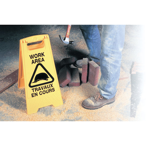 NC549-"Work Area/Travaux en Cours" Safety Sign