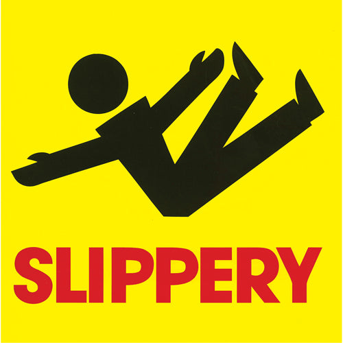 NC694-"Slippery" Traffic Cone Message Label