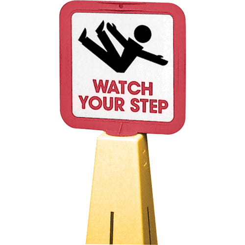 NC700-"Watch Your Step" Traffic Cone Message Label