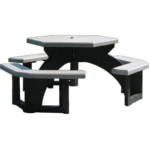 NJ131-Recycled Plastic Hexagon Picnic Tables
