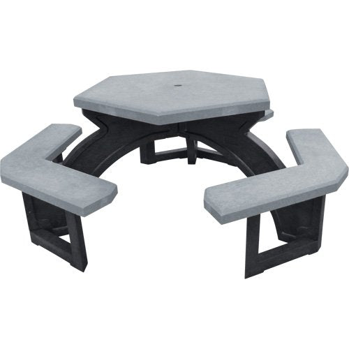 NJ134-Recycled Plastic Hexagon Picnic Tables