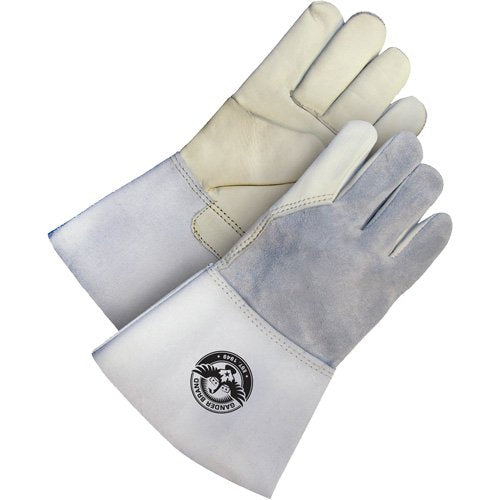 NJC585-Gander Brand Utility Grain Leather Welder Gloves