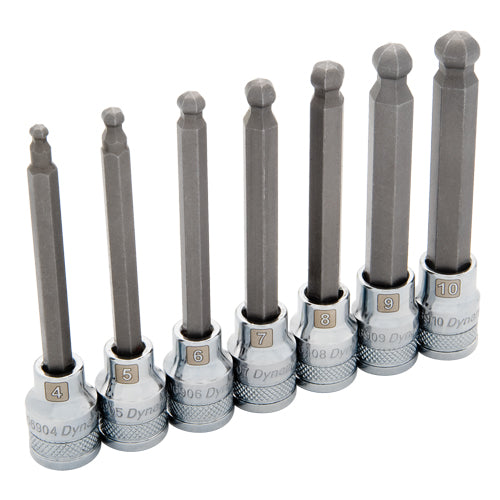 NJH443-Long Metric Ball Nose Socket Set