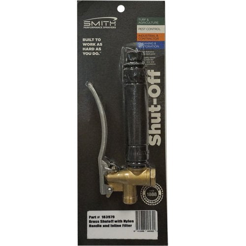 NO299-Brass Shut Off with Nylon Handle & In-Line Filter