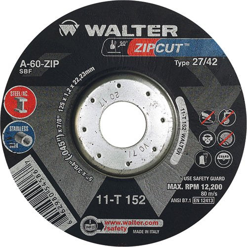 NS767-Zipcut™ Right Angle Grinder Reinforced Cut-Off Wheels