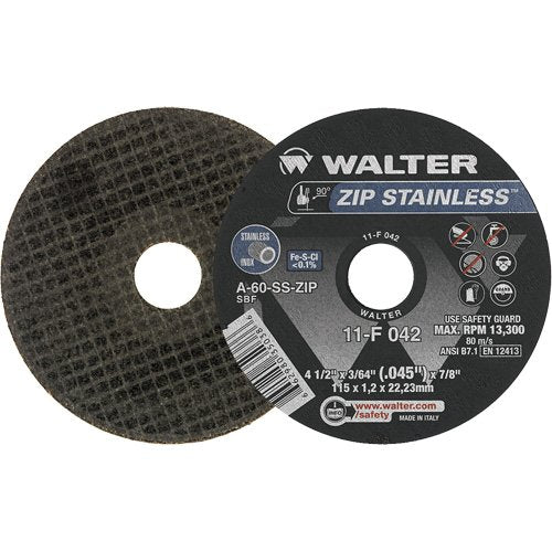 NS771-Zip™ Stainless Right Angle Grinder Reinforced Cut-Off Wheels