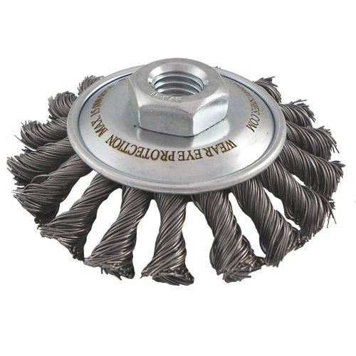 NU472-Knotted Wire Wheel Saucer Brushes
