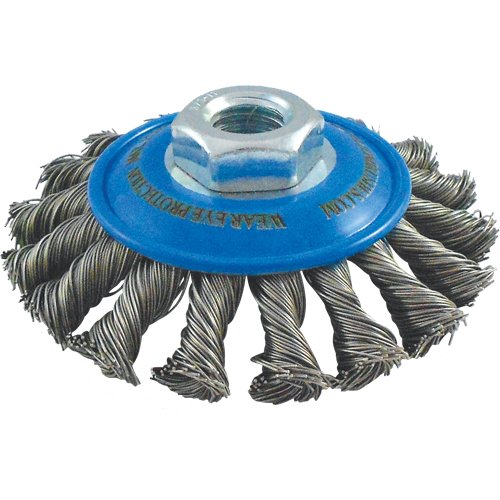 NU471-Knotted Wire Wheel Saucer Brushes