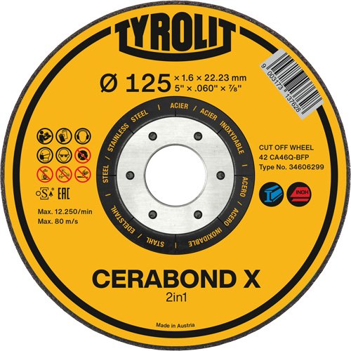 NY995 - CERABOND X Cut-Off Wheel for Steel & Stainless Steel