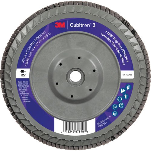 NZA067 - Cubitron™ 3 Flat Flap Disc with Quick Change 1169F