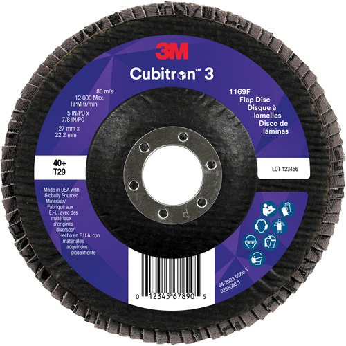 NZA073 - Cubitron™ 3 Conical  Flap Disc 1169F