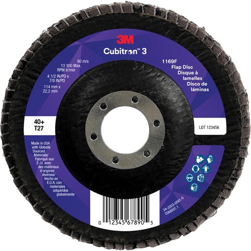 NZA074 - Cubitron™ 3 Flat Flap Disc 1169F