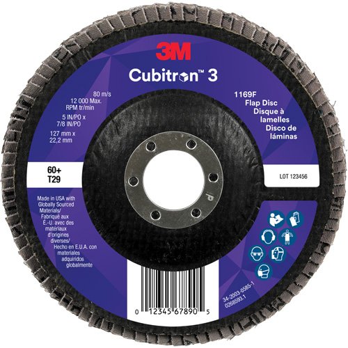 NZA075 - Cubitron™ 3 Conical  Flap Disc 1169F