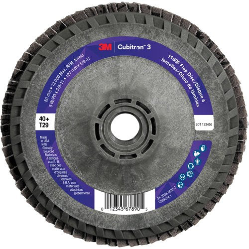 NZA078 - Cubitron™ 3 Conical  Flap Disc with Quick Change 1169F