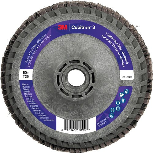 NZA079 - Cubitron™ 3 Conical  Flap Disc with Quick Change 1169F