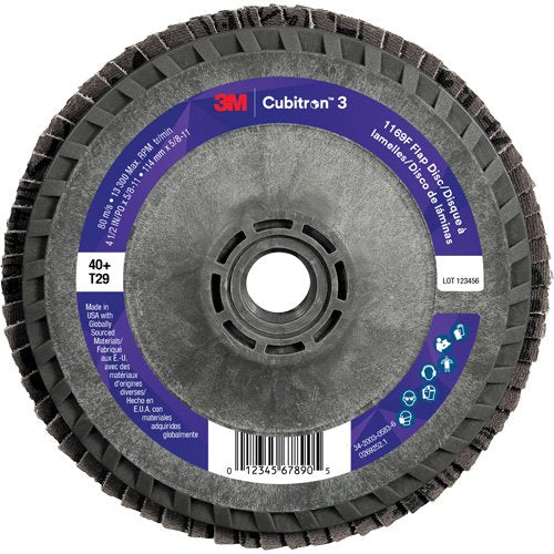 NZA081 - Cubitron™ 3 Conical  Flap Disc with Quick Change 1169F