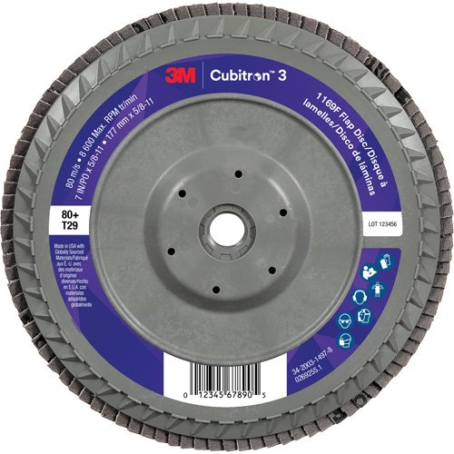 NZA085 - Cubitron™ 3 Conical  Flap Disc with Quick Change 1169F