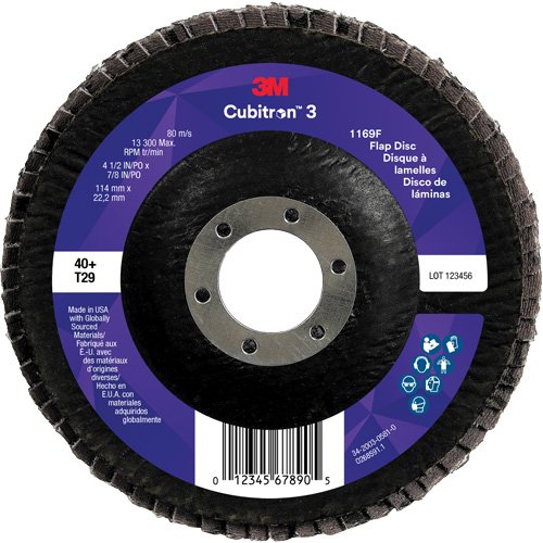 NZA087 - Cubitron™ 3 Conical  Flap Disc 1169F