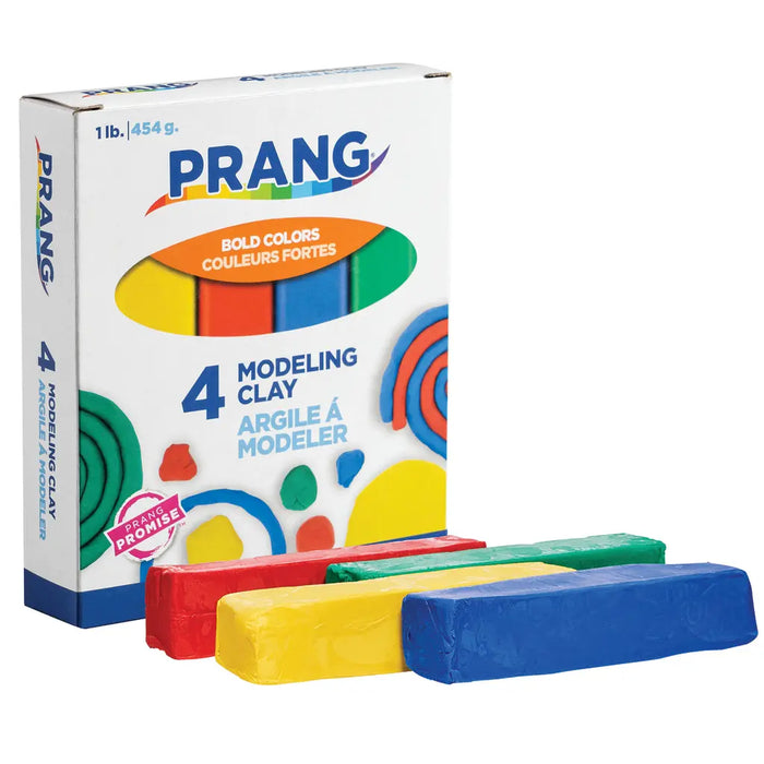 Prang Modeling Clay Set, Assorted Colors, 4 Count