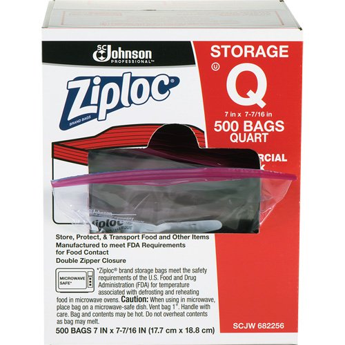 OQ991-Ziploc® Double Zip Food Storage Bags
