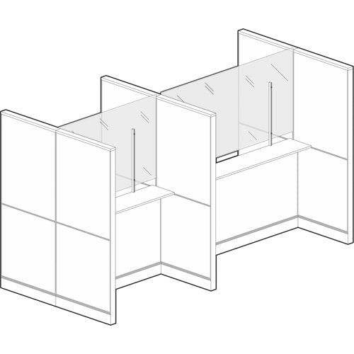 OR020-Clamp Mount Sneeze Guard