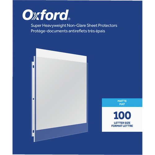OR340-Oxford® Heavyweight Non-Glare Sheet Protectors