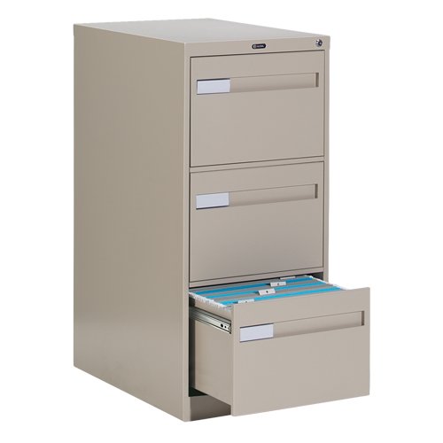 OTE620-Vertical Filing Cabinet with Recessed Drawer Handles