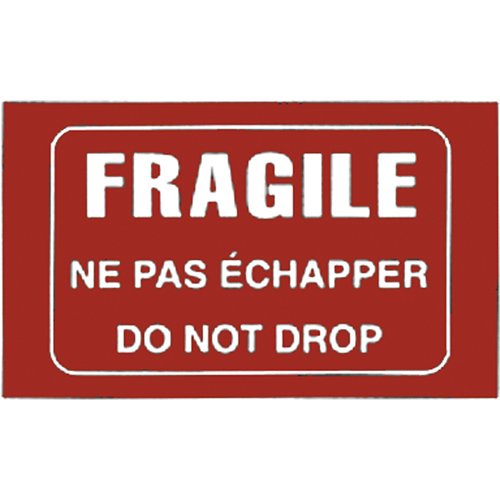 PA997-"Fragile" Bilingual Special Handling Labels