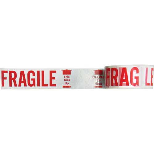 PE080-Bilingual Printed Tape – Fragile This Side Up