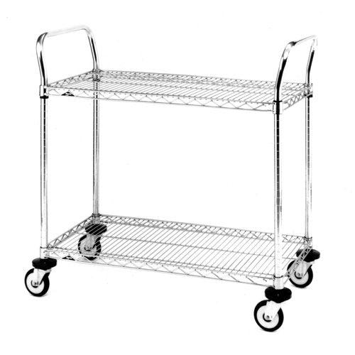 RG440-Standard-Duty Utility Cart With Wire Shelves