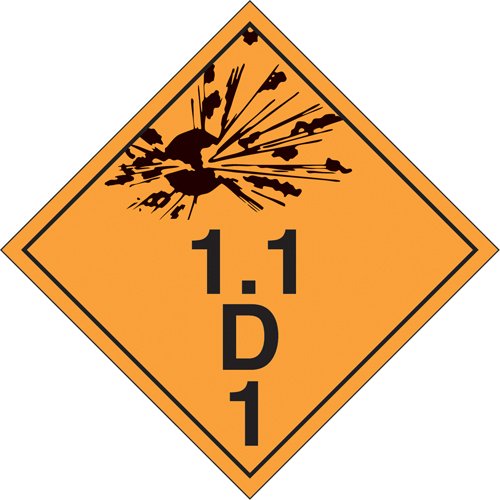 SAH455-Explosive Materials TDG Placards
