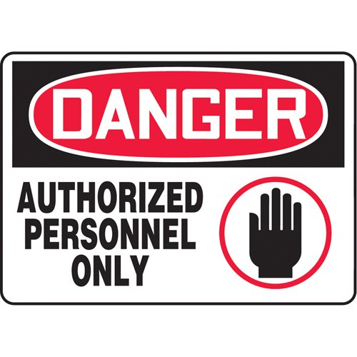 SAS590-"Authorized Personnel Only" Sign