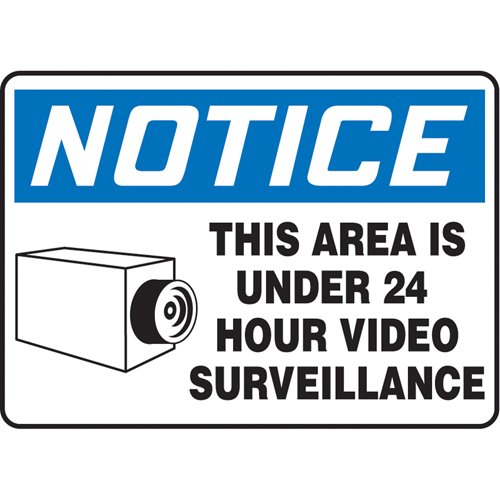 SAS730-"Area Under Surveillance" Sign