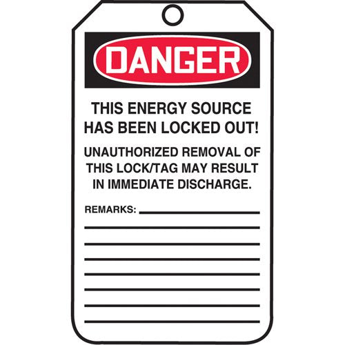 SAS764-Tags By-The-Roll Lockout Tags