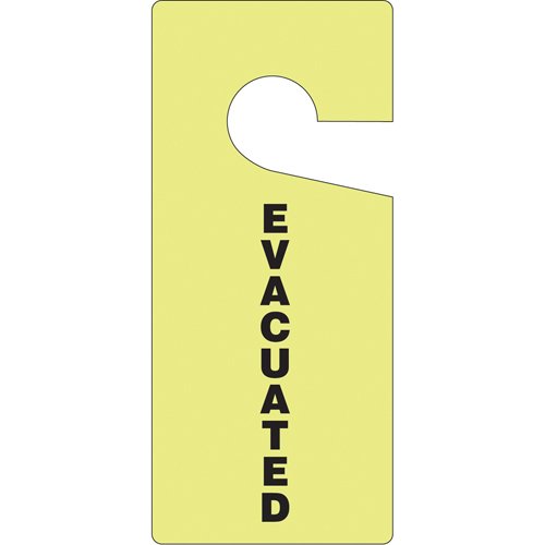 SAS772-"Evacuated" Door Hangers