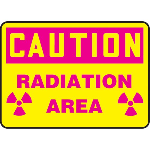 SAS855-"Radiation Area" Sign