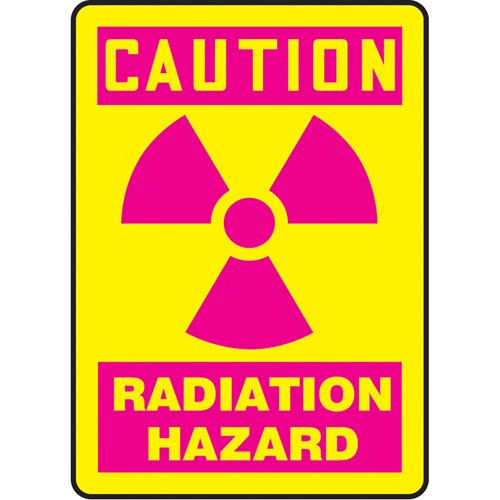 SAS858-"Radiation Hazard" Sign