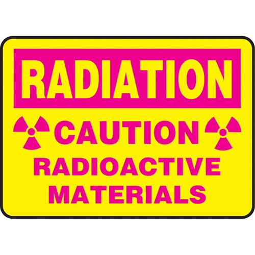 SAS880-"Radioactive Materials" Sign