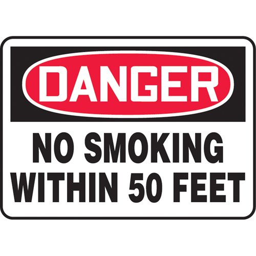 SAS956-"No Smoking Within 50 Feet" Sign