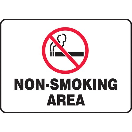 SAT027-"Non-Smoking Area" Sign